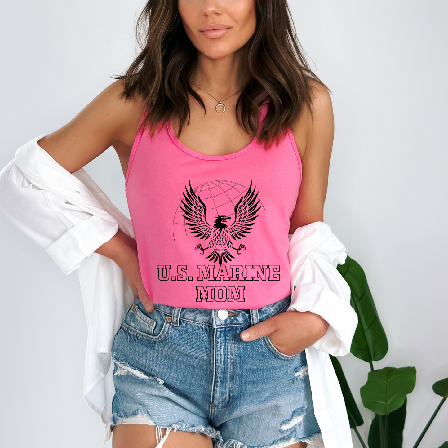 U.S. Marine Mom - Women's Racerback Tank