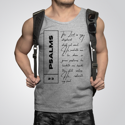 Psalms 23 - Unisex Jersey Tank Top