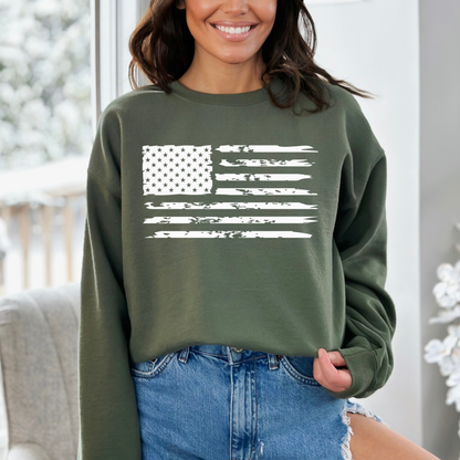 American Flag - Unisex Crewneck Sweatshirt