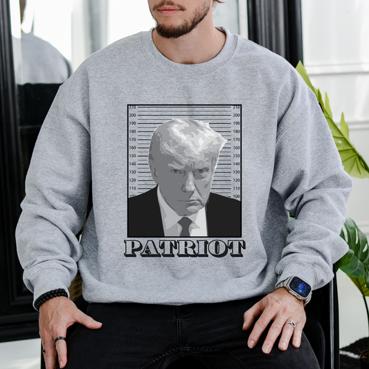 Trump Mugshot Patriot - Unisex Crewneck Sweatshirt