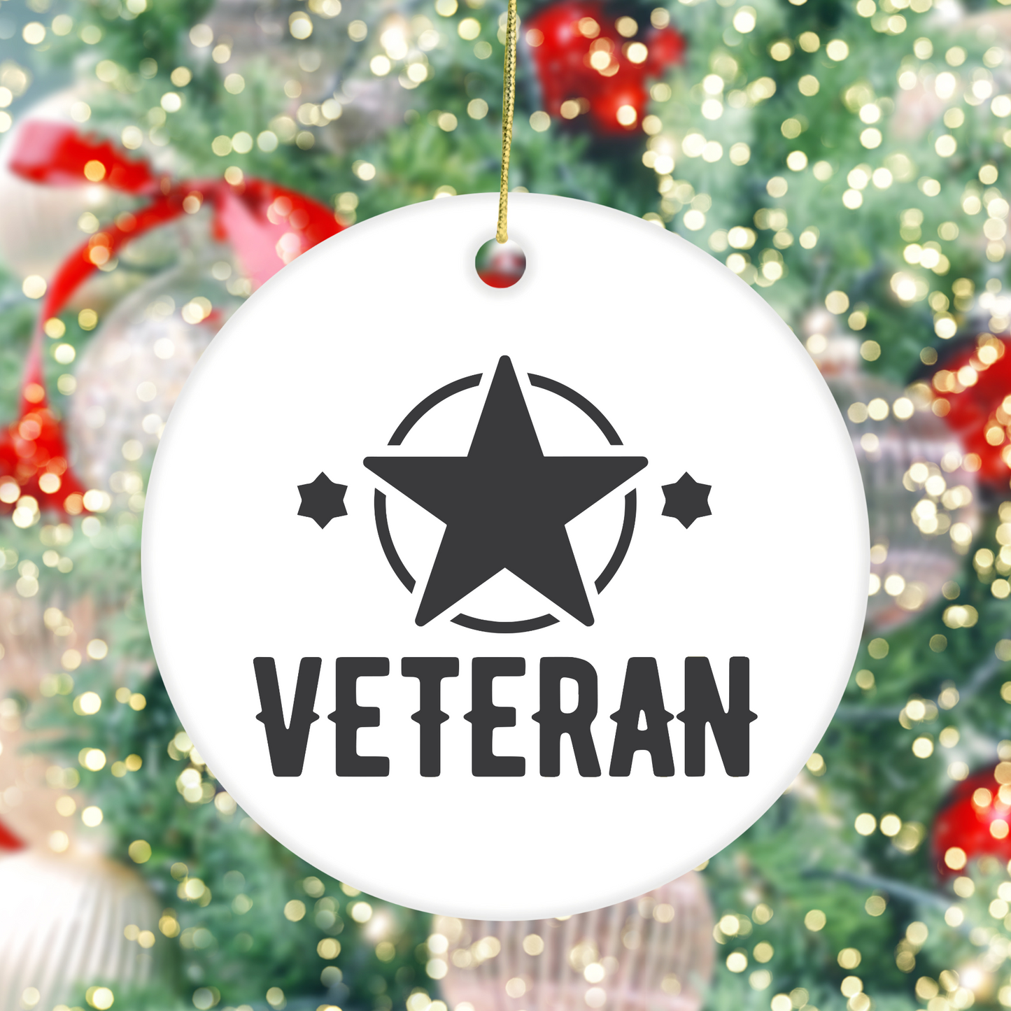 Veteran - Ceramic Ornament