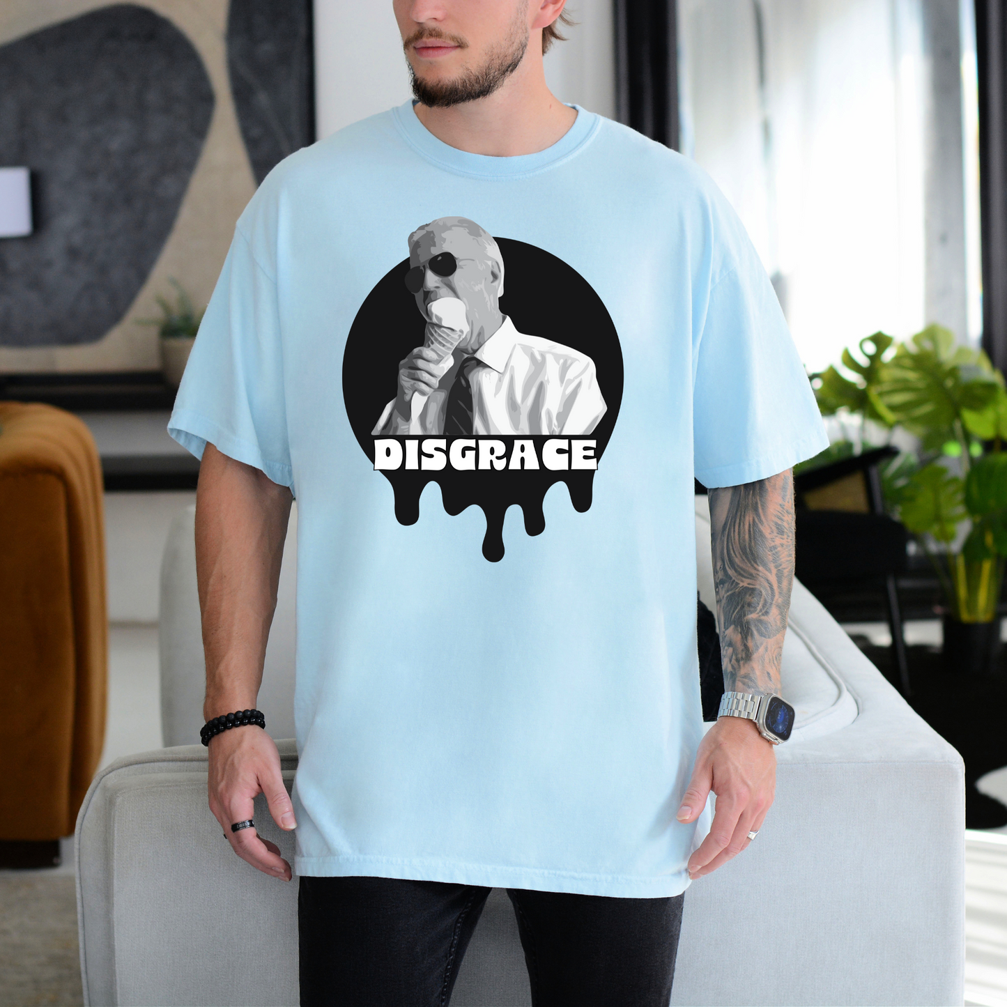 Joe Biden Disgrace - Unisex Garment-Dyed Heavyweight Tee