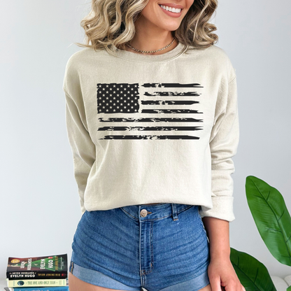 American Flag - Unisex Crewneck Sweatshirt