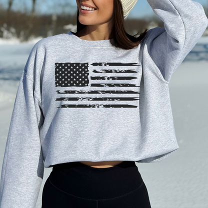 American Flag - Unisex Crewneck Sweatshirt