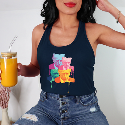 Trump Mugshot Drip  - Women's Racerback Tank