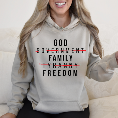God Family Freedom - Unisex Hoodie
