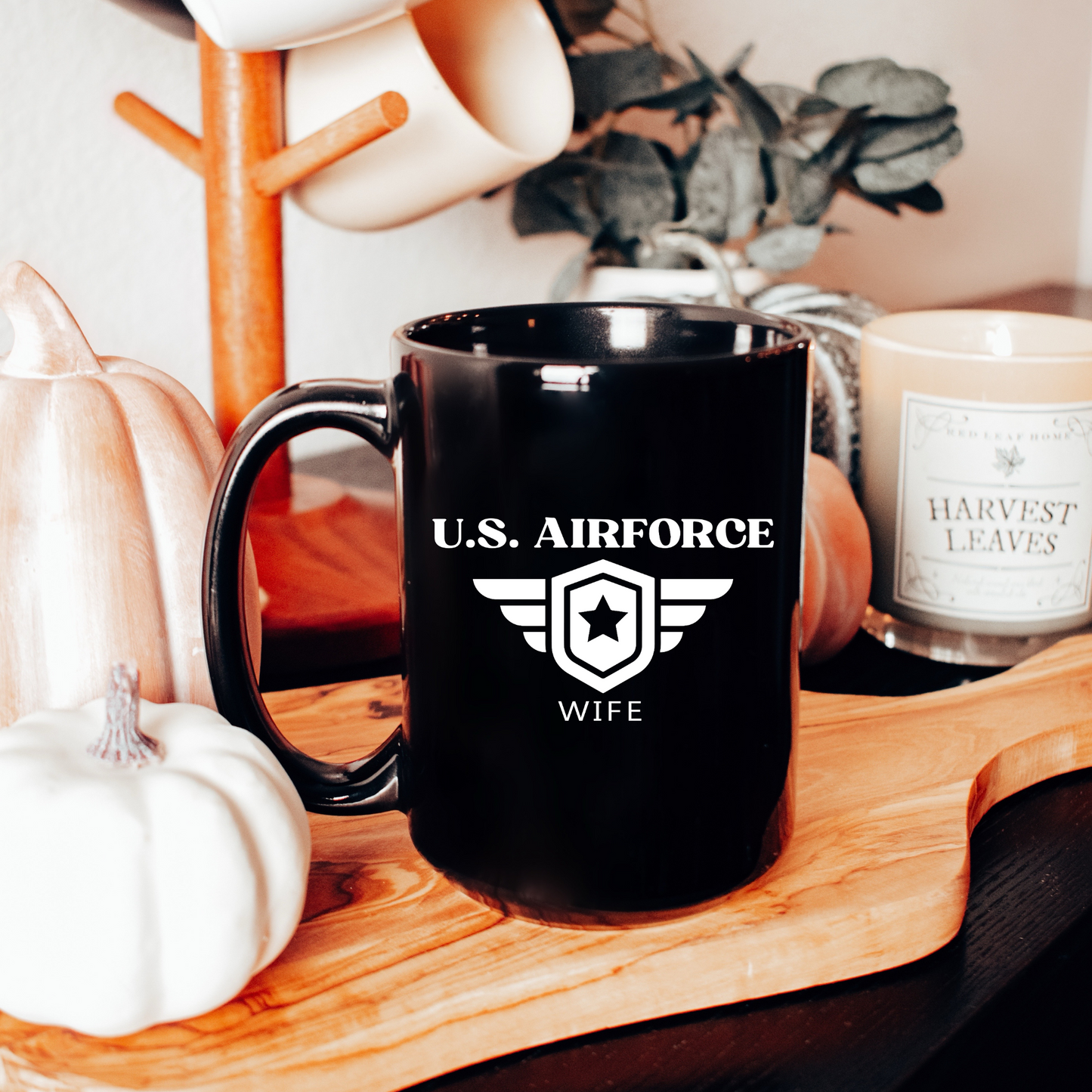 U.S. Airforce Wife - Black Glossy Mug