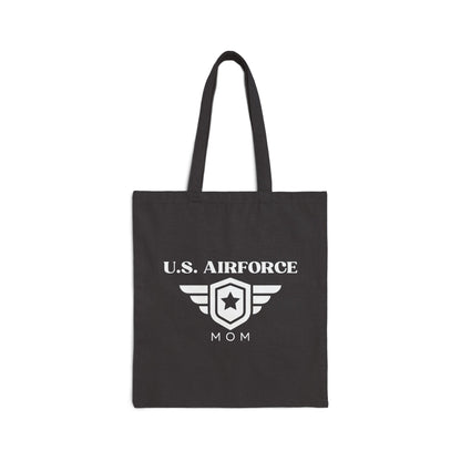U.S. Airforce Mom - Cotton Canvas Tote Bag