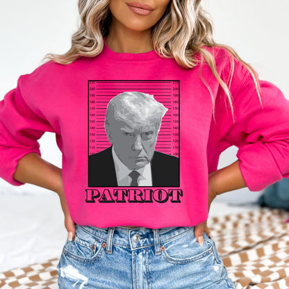Trump Mugshot Patriot - Unisex Crewneck Sweatshirt