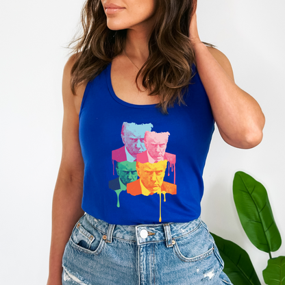 Trump Mugshot Drip  - Women's Racerback Tank