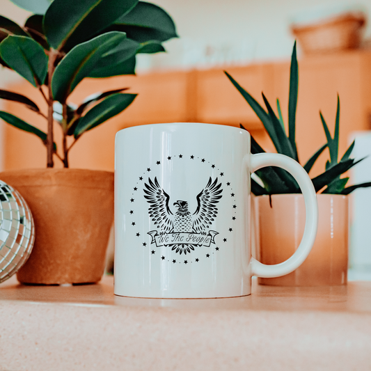 We The People Stars - White Glossy Mug
