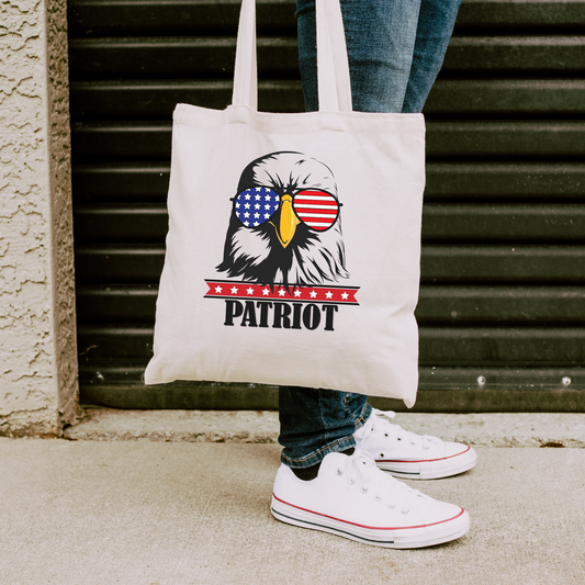 Patriot Eagle - Cotton Canvas Tote Bag
