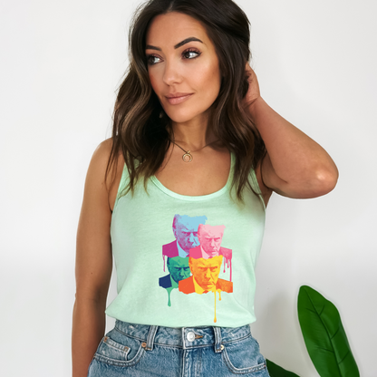Trump Mugshot Drip  - Women's Racerback Tank