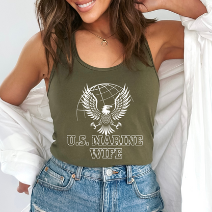 U.S. Marine Wife - Women's Racerback Tank