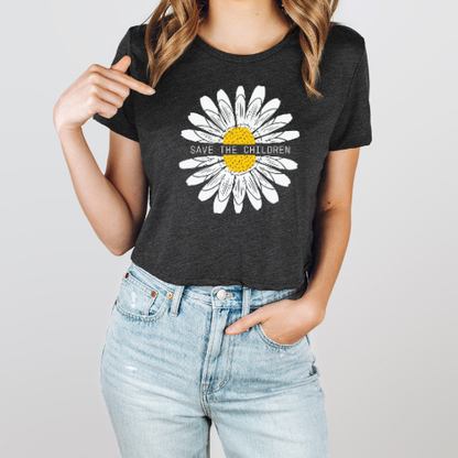 Save the Children - Women's Flowy Cropped Tee