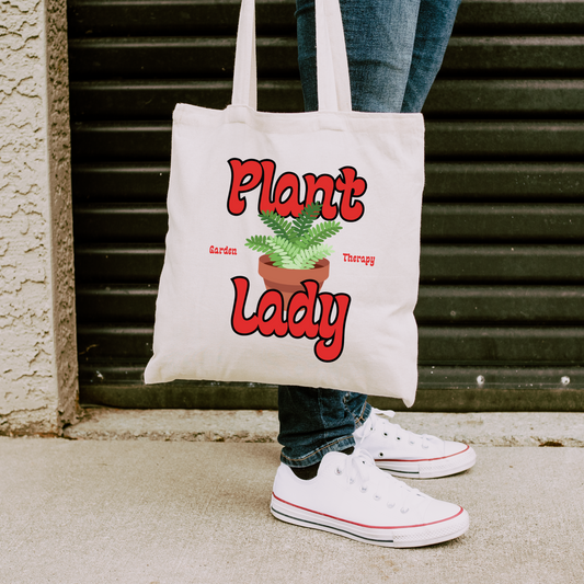 Plant Lady - Cotton Canvas Tote Bag