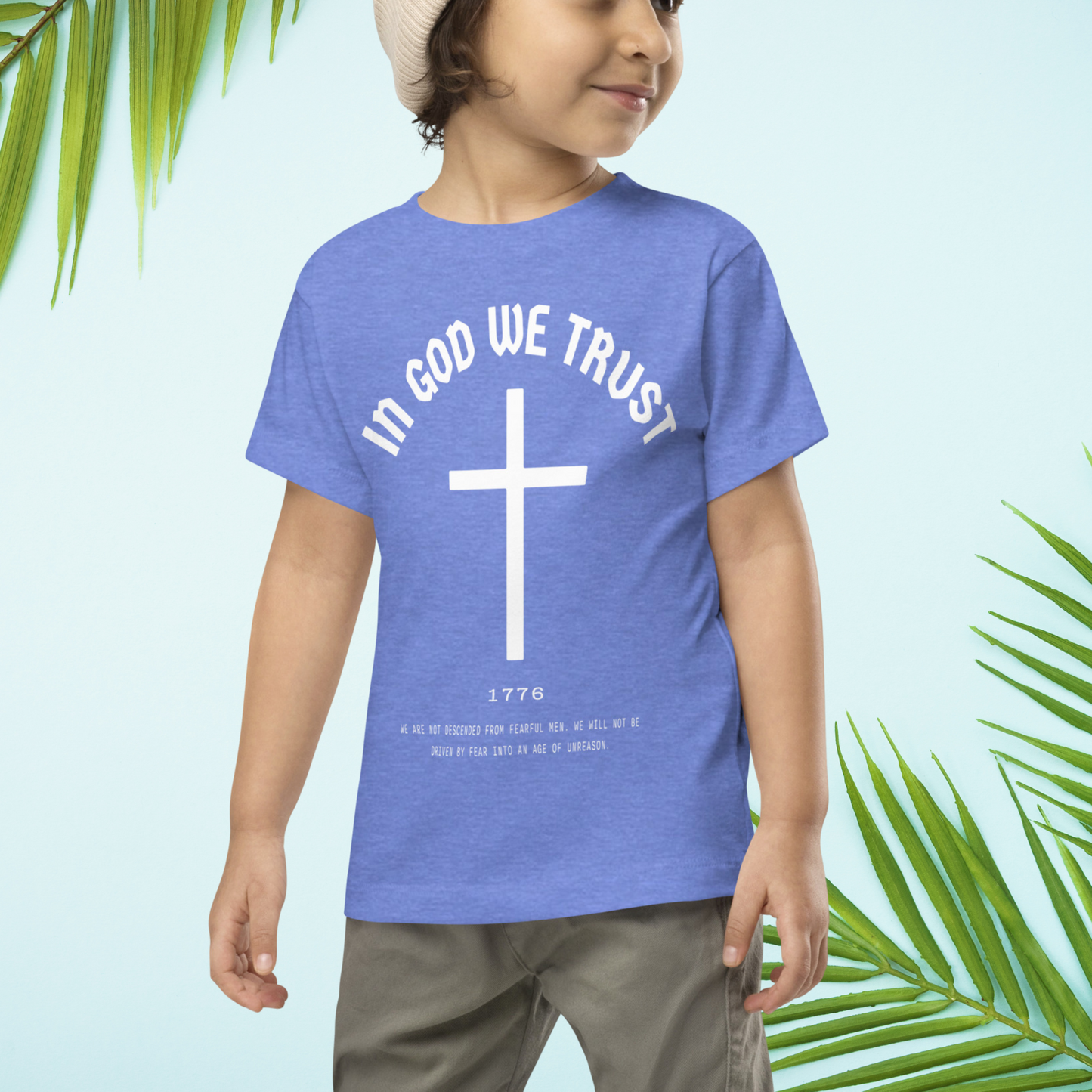 In God We Trust Cross - Toddler Jersey Tee