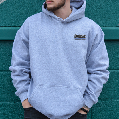 Thin Blue Line Flag - Unisex Hoodie