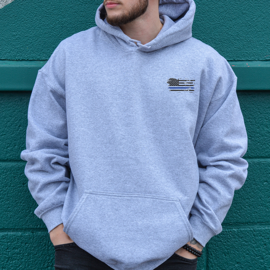 Thin Blue Line Flag - Unisex Hoodie