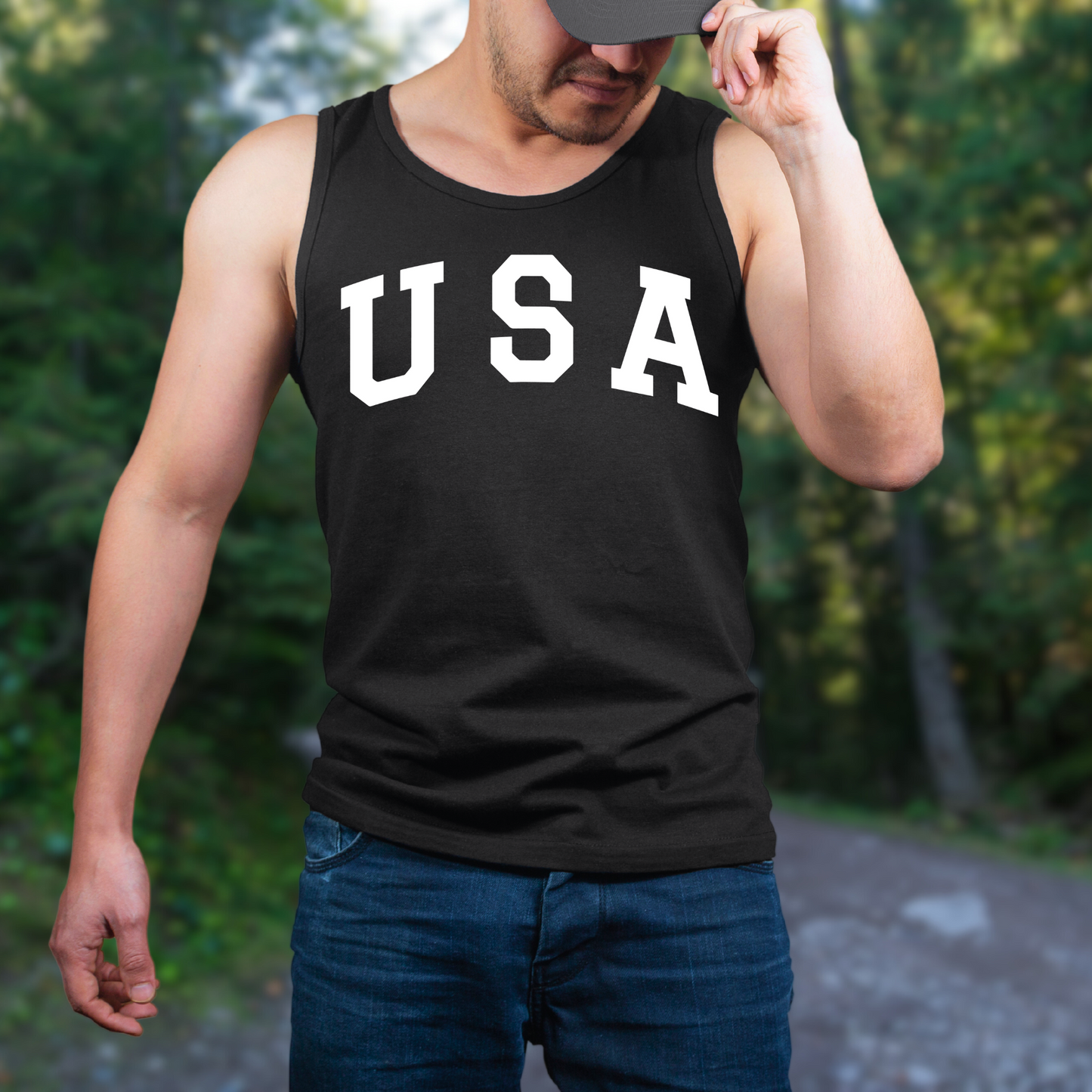 USA - Unisex Jersey Tank Top