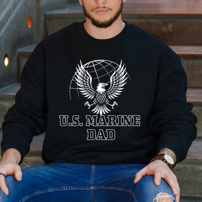 U.S. Marine Dad - Unisex Crewneck Sweatshirt
