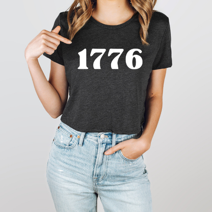 1776 - Women's Flowy Cropped Tee