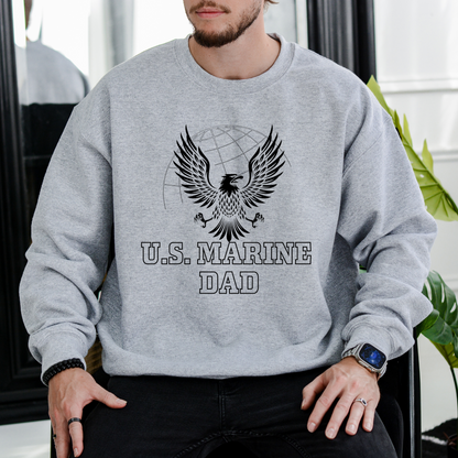 U.S. Marine Dad - Unisex Crewneck Sweatshirt