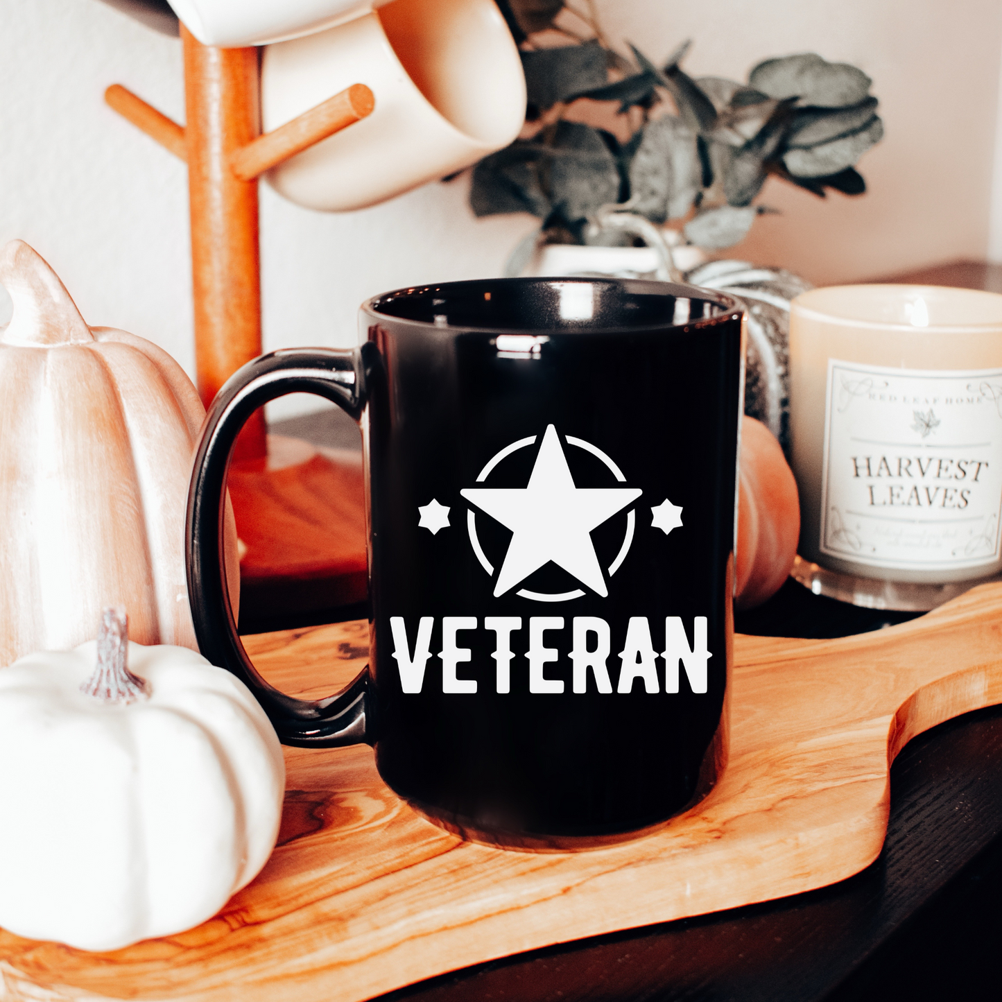 Veteran - Black Glossy Mug