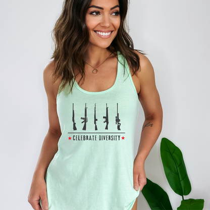 Celebrate Diversity - Women's Racerback Tank