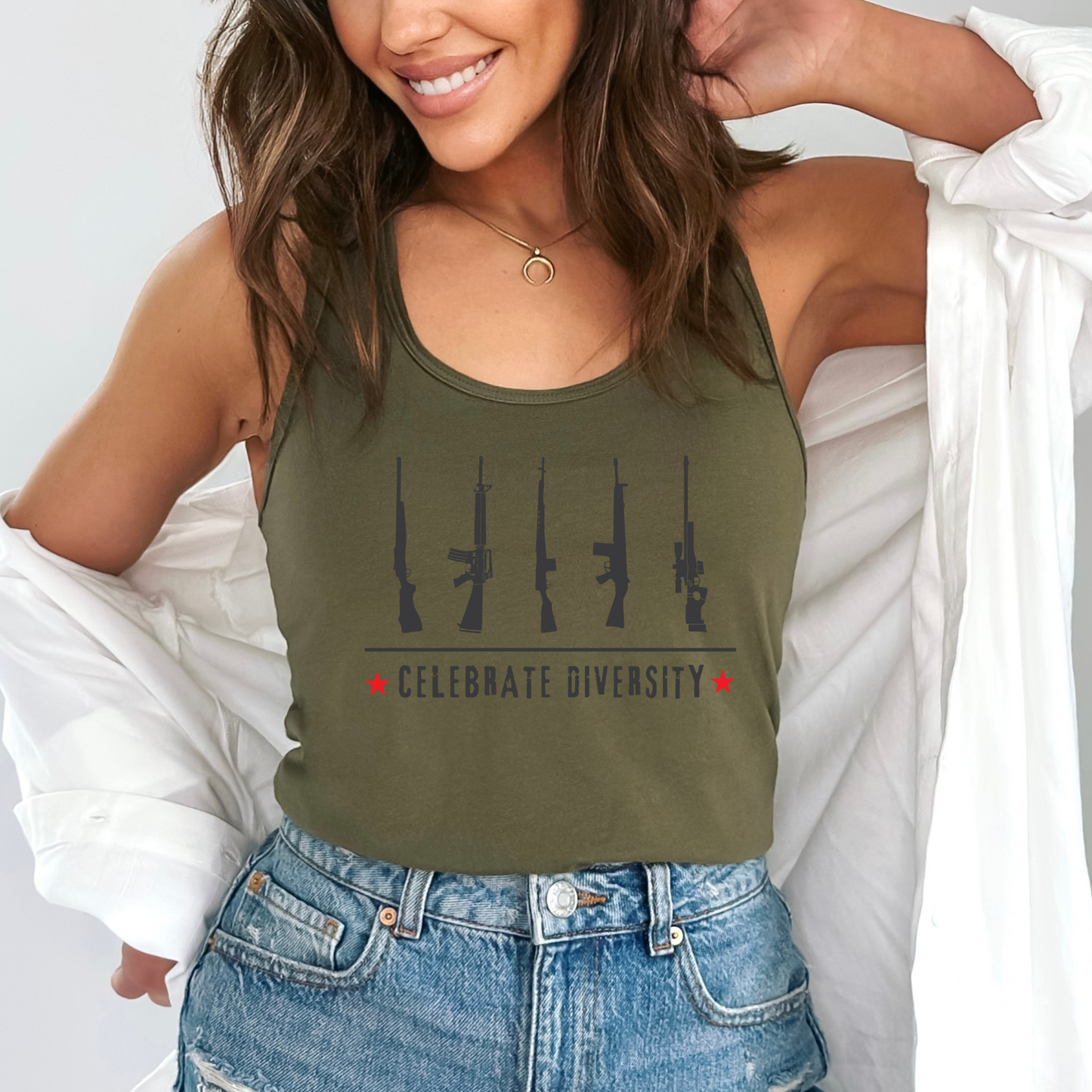 Celebrate Diversity - Women's Racerback Tank