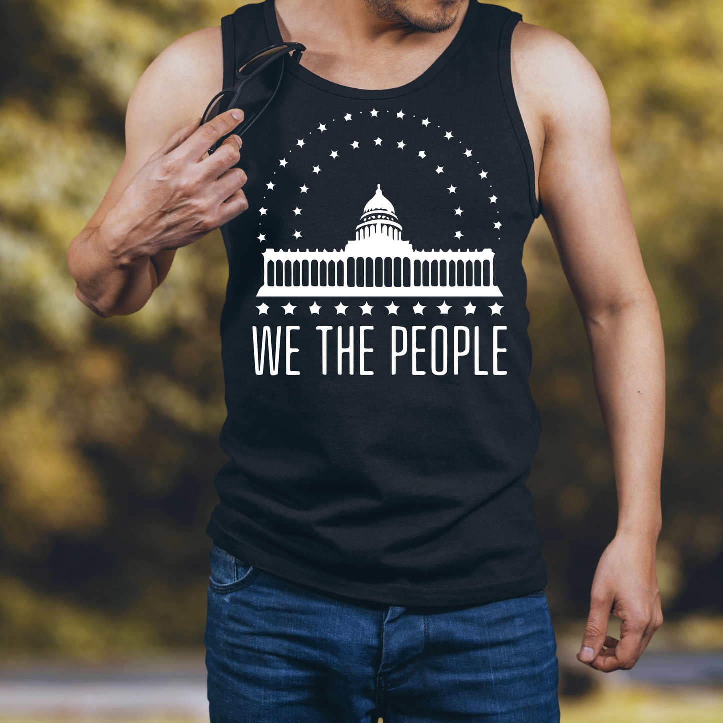 We The People's House - Unisex Jersey Tank Top