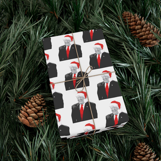 Christmas Santa Trump - Gift Wrapping Paper