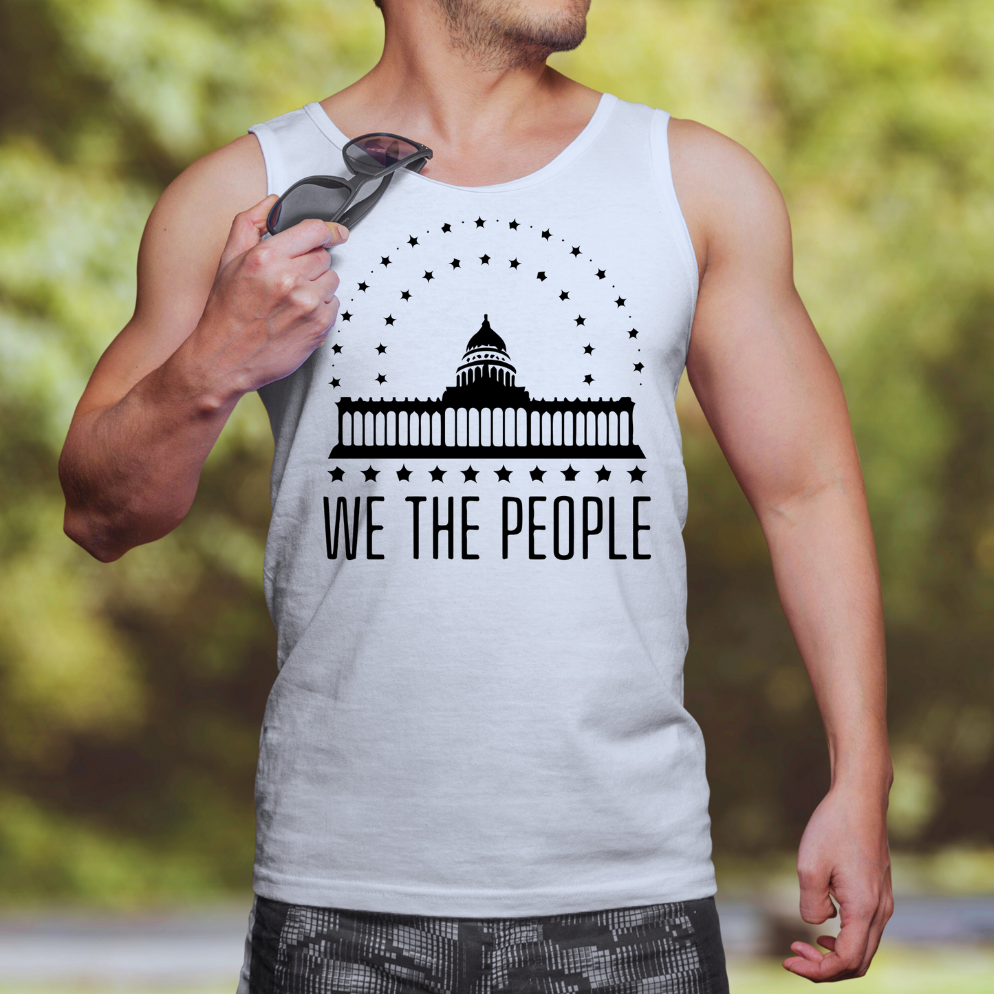 We The People's House - Unisex Jersey Tank Top