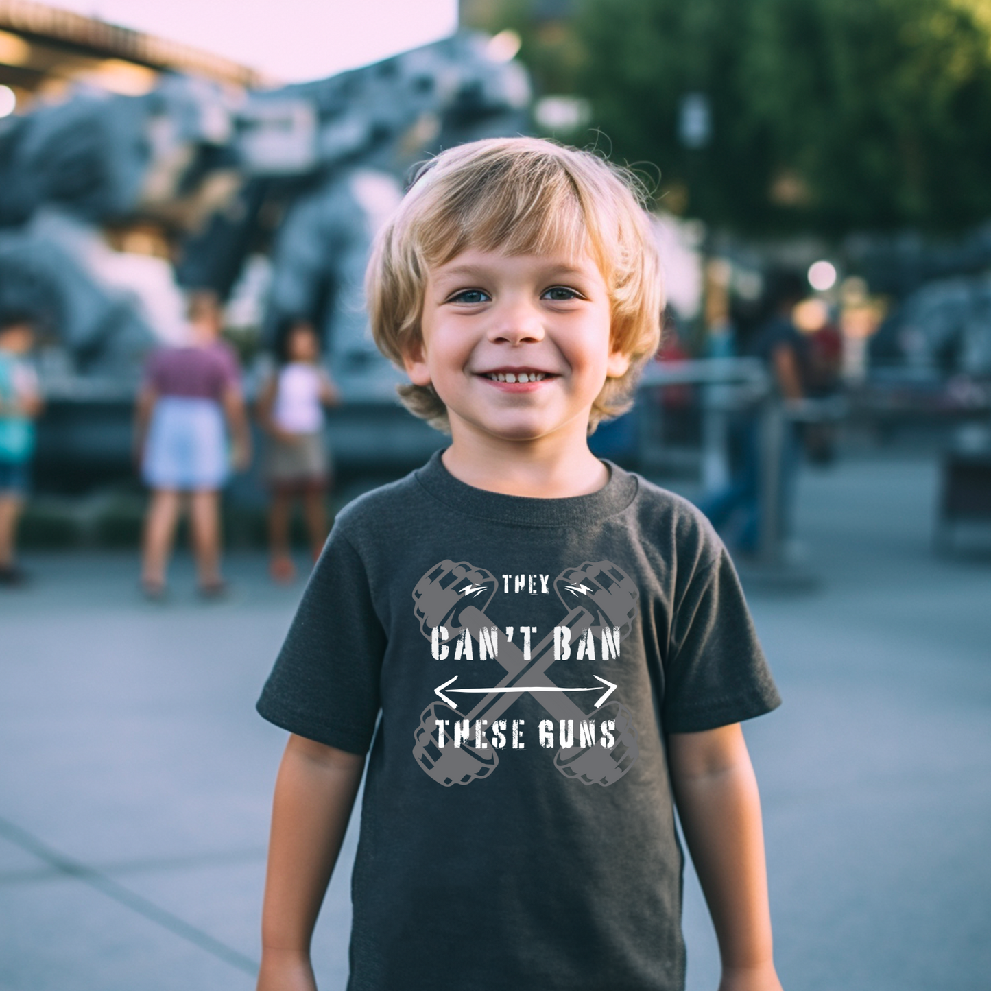 Can't Ban These Guns - Youth Short Sleeve T-Shirt