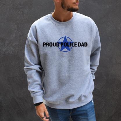 Proud Police Dad - Unisex Crewneck Sweatshirt