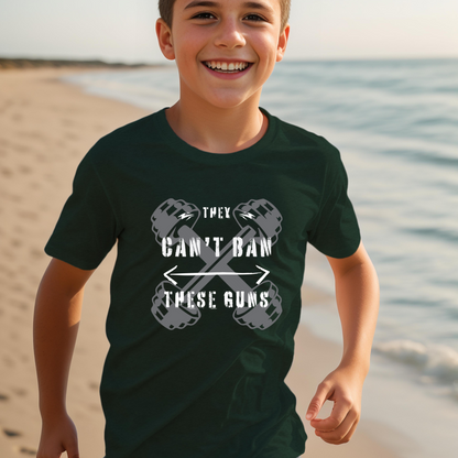 Can't Ban These Guns - Youth Short Sleeve T-Shirt