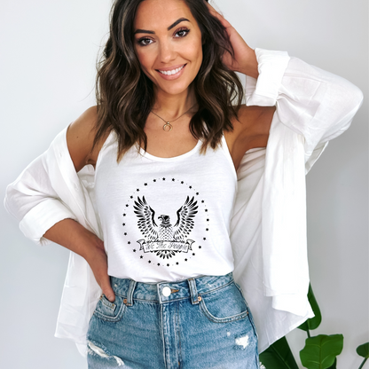 We The People Eagle - Women's Racerback Tank