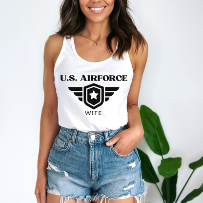 U.S. Airforce Wife - Women's Racerback Tank