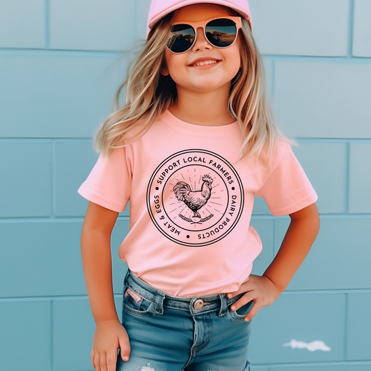 Support Local Farmers - Toddler Jersey Tee