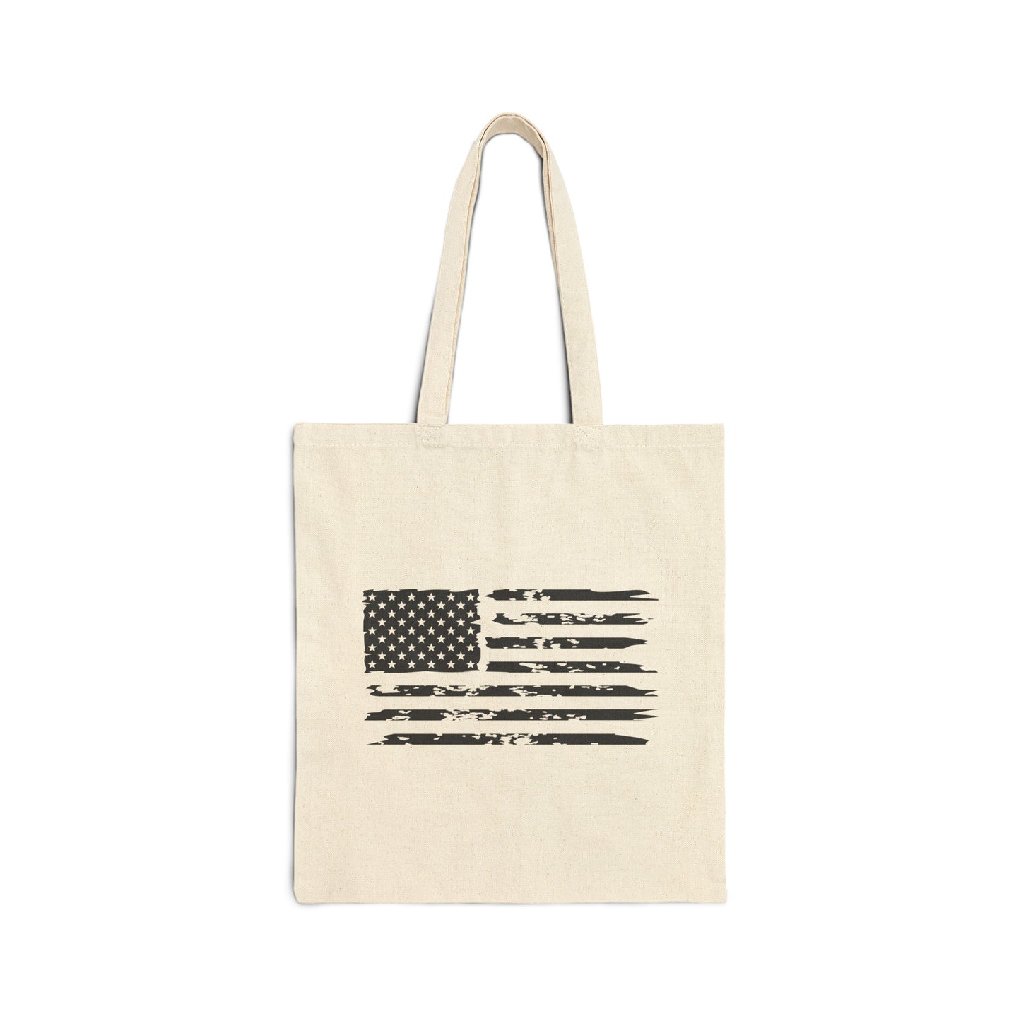 American Flag - Cotton Canvas Tote Bag