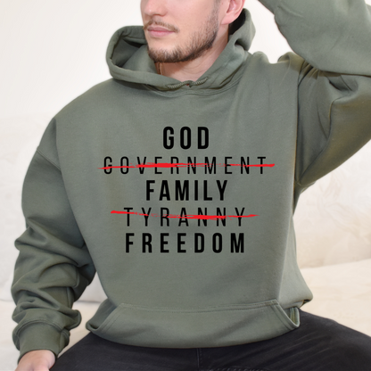 God Family Freedom - Unisex Hoodie