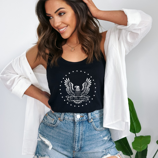 We The People Eagle - Women's Racerback Tank