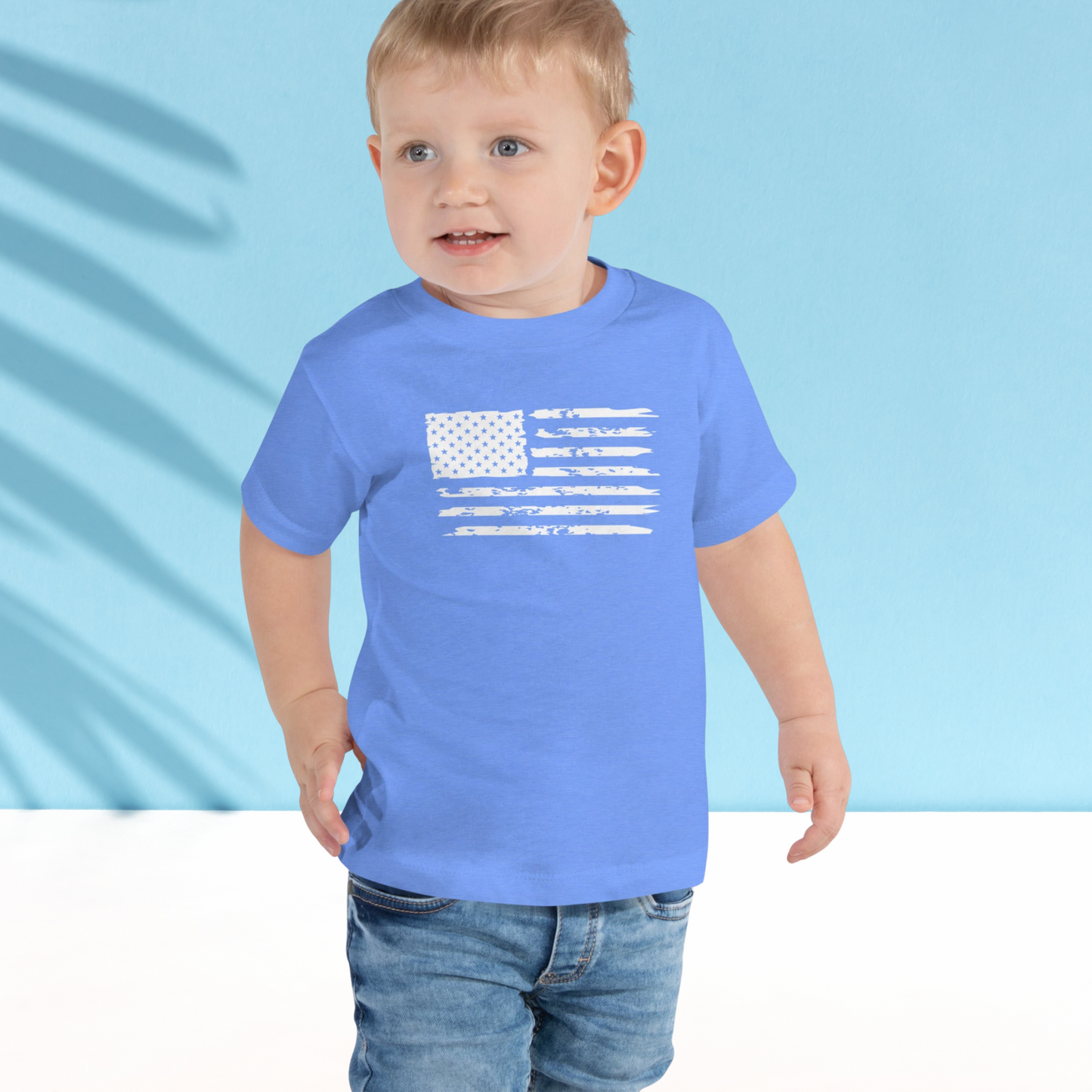 American Flag - Toddler Jersey T-Shirt