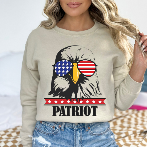 Patriot Eagle - Unisex Crewneck Sweatshirt