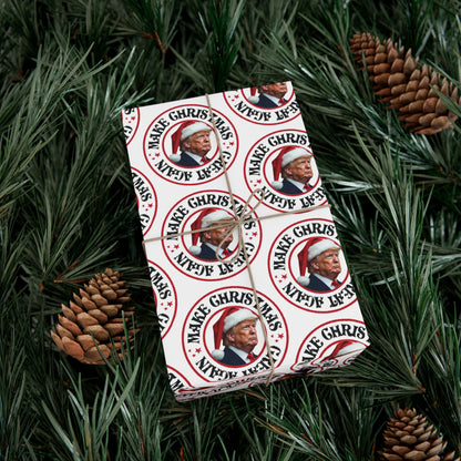 Make Christmas Great Again - Trump Gift Wrapping Paper