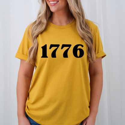 1776 yellow unisex jersey t-shirt