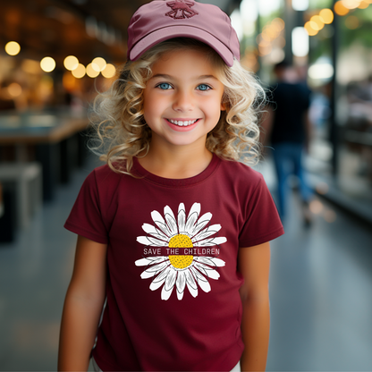 Save The Children Sunflower - Youth Short Sleeve T-Shirt