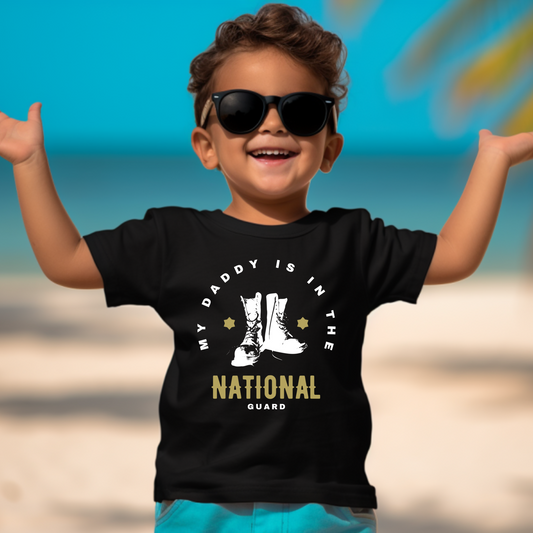 My Daddy is In The National Guard - Toddler Jersey Tee