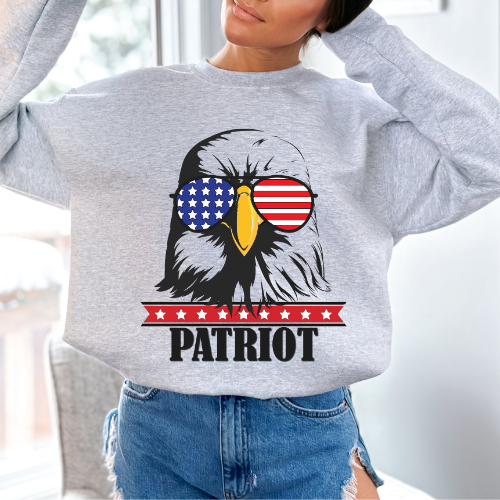 Patriot Eagle - Unisex Crewneck Sweatshirt