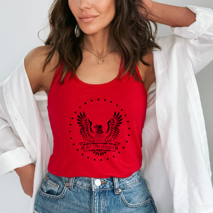 We The People Eagle - Women's Racerback Tank